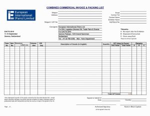 006 Shipping Packing List Template Ideas Best For Commercial Invoice
