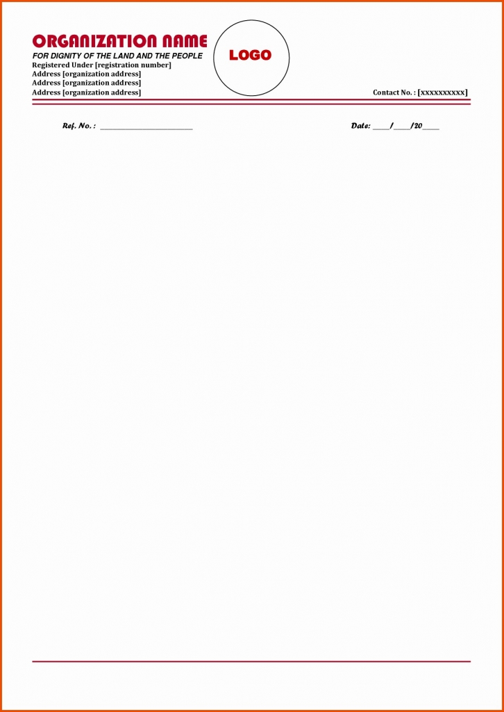 020 Free Letterhead Templates Microsoft Word New Template Letter