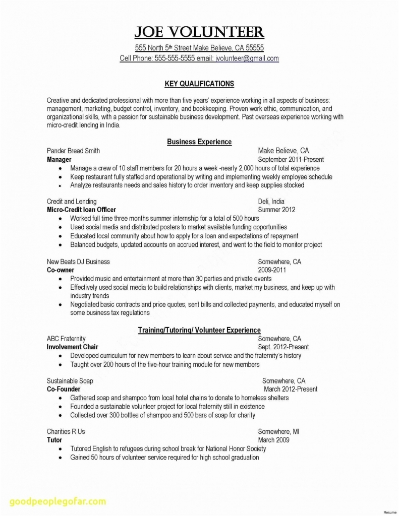 024 Sample Format Of Resume How To Write Statement Work Template