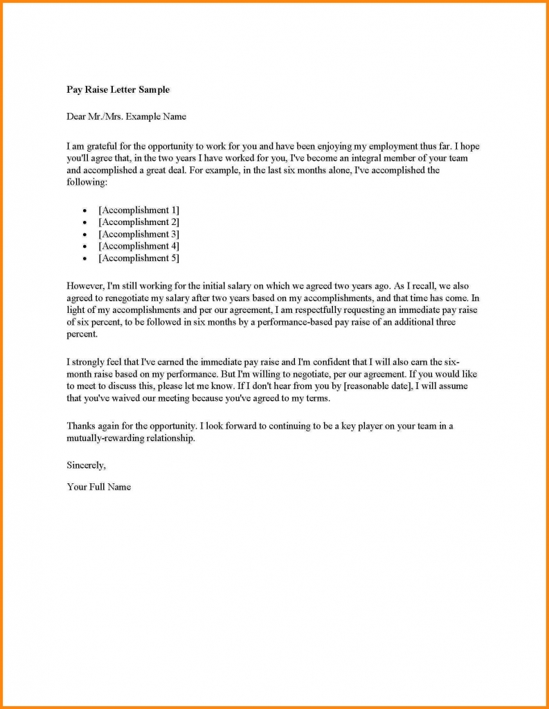 10 Salary Increase Letter Templates | Payment Format