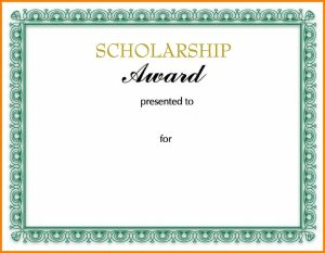 10+ Scholarship Award Certificate Examples - Pdf, Psd, Ai | Examples