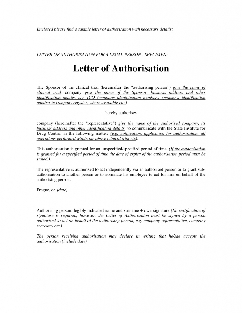 11+ Authorization Letter To Act On Behalf Examples - Pdf | Examples