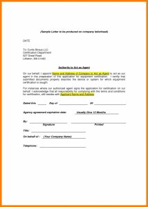 9+ Agent Authorization Letter Examples - Pdf | Examples