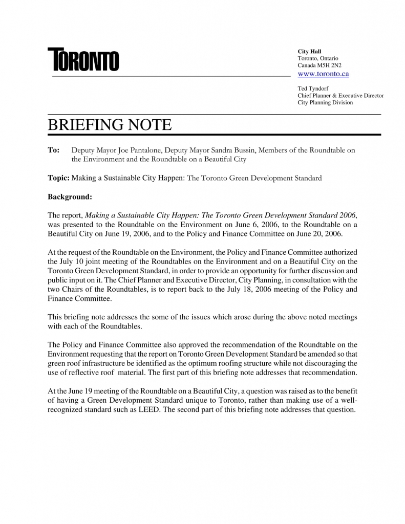 9+ Briefing Note Examples - Pdf | Examples