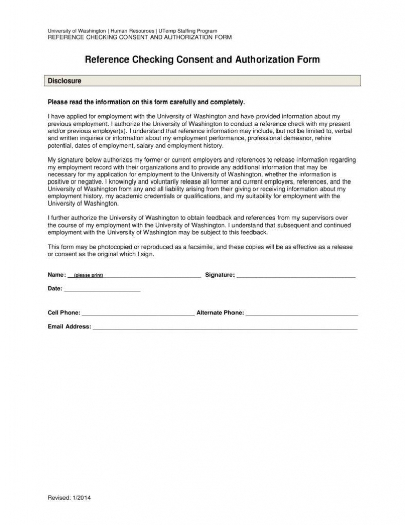 Background Check Authorization Form Doc