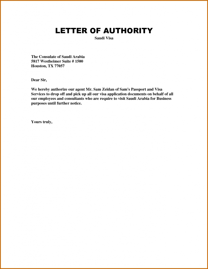 Authorization Letter Template | Garden In 2019 | Letter Templates