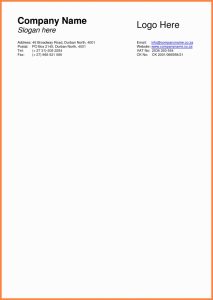 Business Letterhead Template Word Letter Sample 2013 Examples