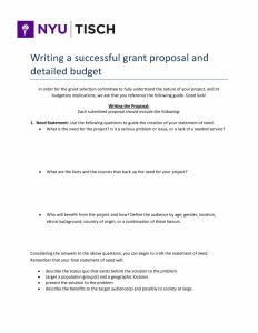 Calaméo - Writing A Successful Grant Proposal And Detailed Budget
