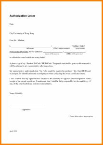 Certification Renewal Letter Authorization Collect Certificate