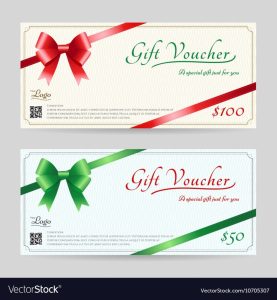 Christmas Gift Card Or Gift Voucher Template