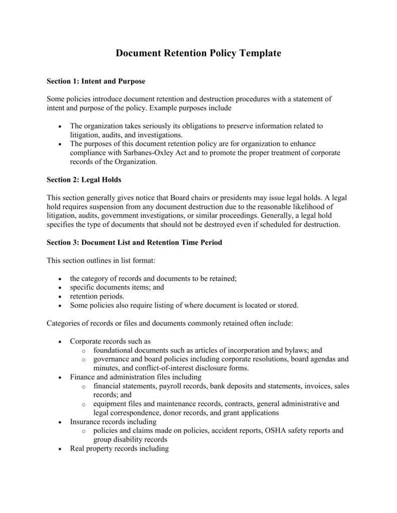data-retention-policy-gdpr-template-free-resume-gallery