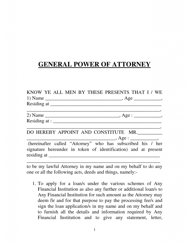 Power Of Attorney Letter - Mara.yasamayolver