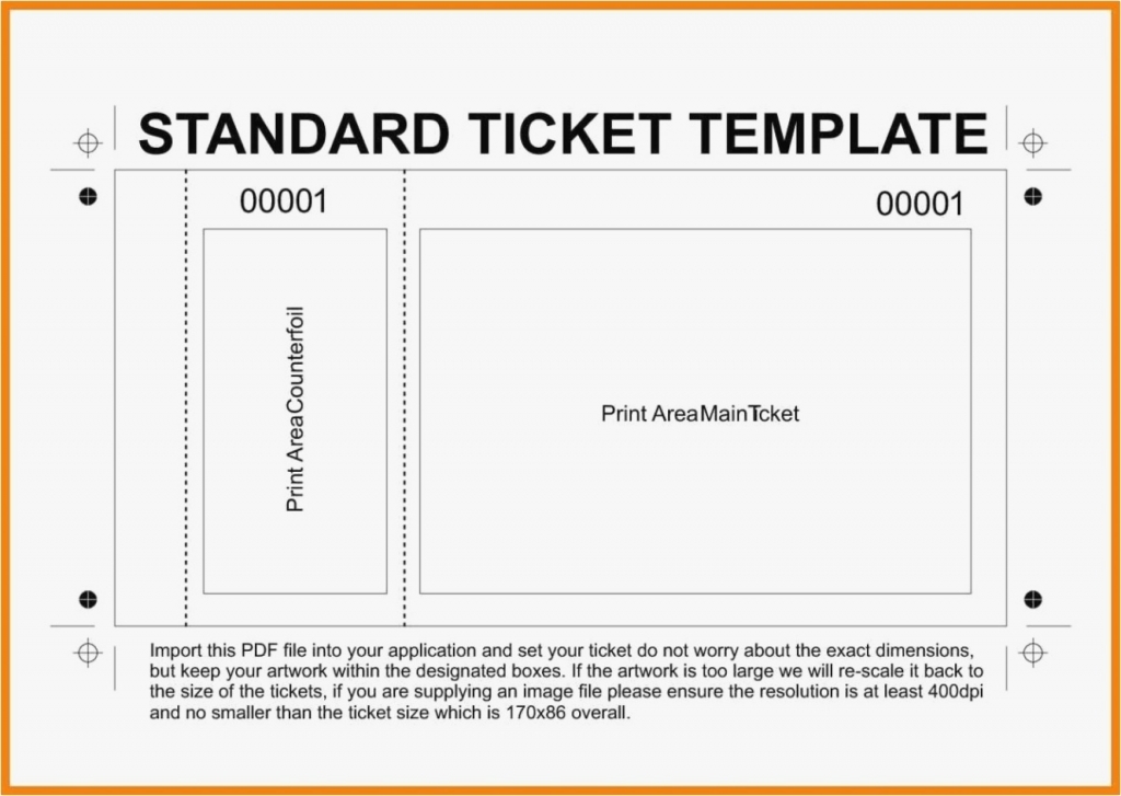 Printable Ticket Template Microsoft Word - Radiodignidad