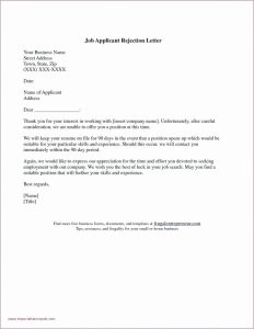 Rejection Letter Template After Interview – Verypage.co