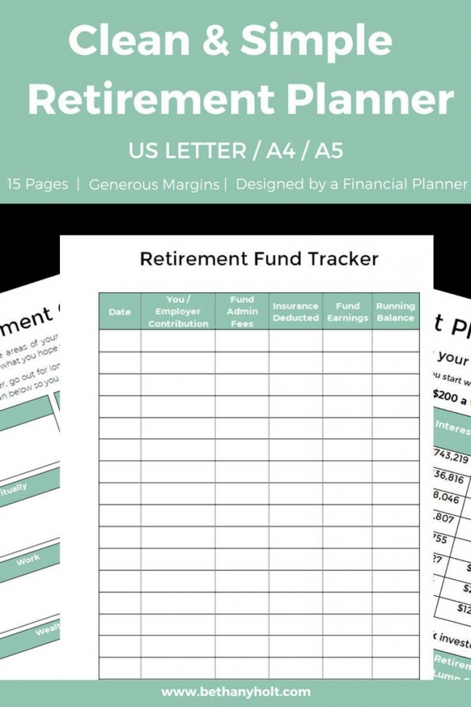Retirement Budget Planner Template Business Format