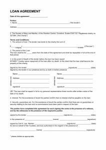 Sample Of Personal Loan Agreement And Promissory Note Between