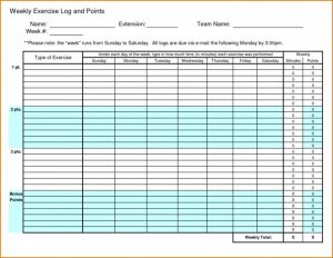 Workout Log Excel | Template Business