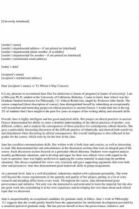 Academic Recommendation Letter (20+ Sample Letters &amp; Templates)