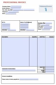Free Professional Service Invoice Template | Pdf | Word | Excel