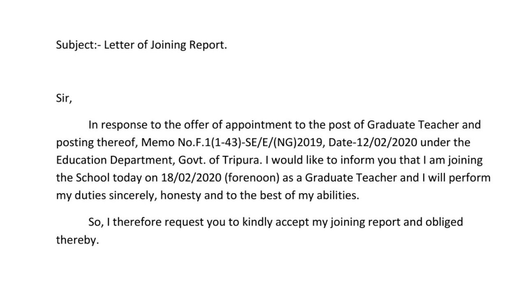 Teacher Appointment Letter