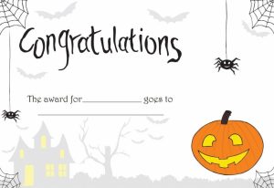 Printable Halloween Certificate - Great For Teachers Or For