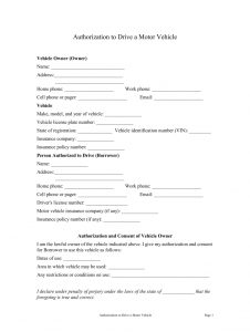 Vehicle Permission Letter Online - Fill Online, Printable