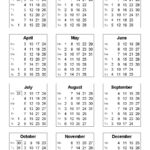 Printable Wallet Size Calendar